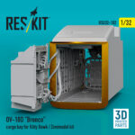OV-10D Bronco cargo bay for Kitty Hawk/Zimimodel kit (3D Printed) (1/32)