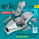 F-35A Lightning II late cockpit (Hyperdetailed edition) for Trumpeter kit (3D Printed) (1/32)