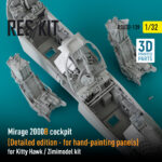 Mirage 2000B cockpit (Detailed edition) for Kitty Hawk / Zimimodel kit  (3D Printed) (1/32) - Image 2