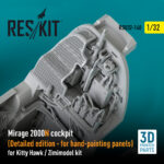 Mirage 2000N cockpit (Detailed edition) for Kitty Hawk / Zimimodel kit (3D Printed) (1/32) - Image 3