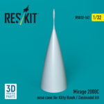 Mirage 2000C nose cone for Kitty Hawk / Zimimodel kit (3D Printed) (1/32)