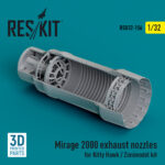 Mirage 2000 exhaust nozzle for Kitty Hawk / Zimimodel kit (3D Printed) (1/32)