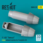F-14D Tomcat close exhaust nozzles for Trumpeter kit (3D Printed) (1/32)