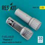 F-4 (E, J, F, G, S) Phantom II exhaust nozzles for Revell kit (3D Printed) (1/32)