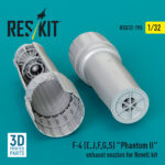 F-4 (E, J, F, G, S) Phantom II exhaust nozzles for Revell kit (3D Printed) (1/32) - Image 2