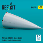 Mirage 2000-5 nose cone for Kitty Hawk / Zimimodel kit (3D Printed) (1/32) - Image 2