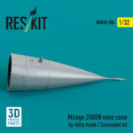 Mirage 2000N nose cone for Kitty Hawk / Zimimodel kit (3D Printed) (1/32)