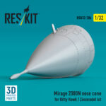 Mirage 2000N nose cone for Kitty Hawk / Zimimodel kit (3D Printed) (1/32) - Image 3