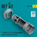 F-104 (A, C, D, J, G) Starfighter exhaust nozzle for Italeri kit (3D Printed) (1/32)