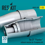 Su-27 Flanker exhaust nozzles for Trumpeter kit (3D Printed) (1/32) - Image 2