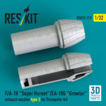 F/A-18 Super Hornet/EA-18G Growler exhaust nozzles type 2 for Trumpeter kit (3D Printed) (1/32) - Image 2