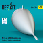 Mirage 2000B nose cone for Kitty Hawk / Zimimodel kit (3D Printed) (1/32) - Image 3