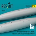 Tornado F3/GR1/GR4 1500L underwing fuel tanks (riveted) (RAF/RSAF) (2 pcs) (3D Printed) (1/32) - Image 2
