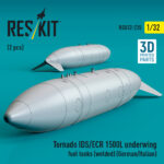 Tornado IDS/ECR 1500L underwing fuel tanks (welded) (German AF / Italian AF) (2 pcs) (3D Printed) (1/32) - Image 2