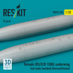Tornado IDS/ECR 1500L underwing fuel tanks (welded) (German AF / Italian AF) (2 pcs) (3D Printed) (1/32) - Image 3