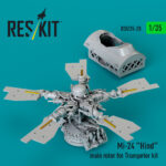 Mi-24 Hind main rotor for Trumpeter kit (3D Printed) (1/35) - Image 2