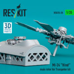 Mi-24 Hind main rotor for Trumpeter kit (3D Printed) (1/35) - Image 3