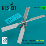 AH-64 Apache tail rotor for Takom/Meng/Snowman kit (3D Printed) (1/35)