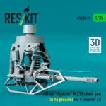 AH-64 Apache M230 chain gun (in fly position) for Trumpeter kit (3D Printed) (1/35) - Image 2