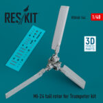 Mi-24 tail rotor for Trumpeter kit (3D Printed) (1/48) - Image 2