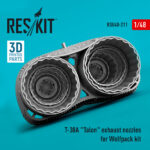 T-38A "Talon" exhaust nozzles for Wolfpack kit (3D Printed) (1/48)