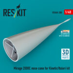 Mirage 2000C nose cone for Kinetic/Italeri kit (3D Printed) (1/48) - Image 2