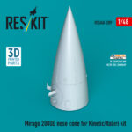 Mirage 2000D nose cone for Kinetic/Italeri kit (3D Printed) (1/48)