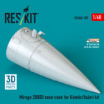 Mirage 2000D nose cone for Kinetic/Italeri kit (3D Printed) (1/48) - Image 2