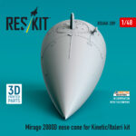Mirage 2000D nose cone for Kinetic/Italeri kit (3D Printed) (1/48) - Image 3