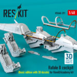 Rafale B cockpit (Basic edition with 3D decals) for Revell/Academy kit (3D Printed) (1/48) - Image 2