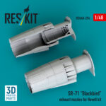 SR-71 "Blackbird" exhaust nozzles for Revell kit (3D printed) (1/48)