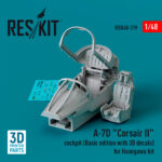 A-7D Corsair II cockpit (Basic edition with 3D decals) for Hasegawa kit (3D Printed) (1/48) - Image 2