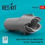Super Mystere B2 early exhaust nozzle for Azur / Special Hobby kit (3D Printed) (1/48)