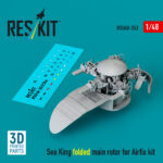 Sea King folded main rotor for Airfix kit (3D printed) (1/48)