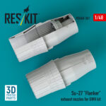 Su-27 Flanker exhaust nozzles for GWH kit (3D Printed) (1/48) - Image 2
