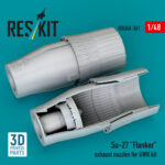 Su-27 Flanker exhaust nozzles for GWH kit (3D Printed) (1/48) - Image 3