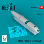 TARPS pod for F-14 Tomcat (1 pcs) (3D printed) (1/48)