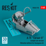 A-7E Corsair II cockpit late version (Detailed edition) for Hasegawa kit (3D Printed) (1/48)
