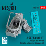 A-7E Corsair II cockpit late version (Detailed edition) for Hasegawa kit (3D Printed) (1/48) - Image 2