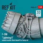 ​F-35B "Lightning II" exhaust nozzle (Short takeoff) for Tamiya kit (3D printed) (1/48) - Image 3
