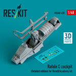 Rafale C cockpit (Detailed edition) for Revell/Academy kit (3D printed) (1/48)