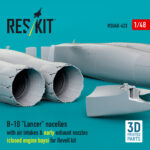 B-1B "Lancer" nacelles with air intakes & early exhaust nozzles (сlosed engine bays) for Revell kit (3D Printed) (1/48) - Image 3