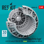 F-15 "Eagle/Strike Eagle" (A,B,C,D,E early,J) F100-PW-220 closed exhaust nozzles for GWH kit (3D Printed) (1/48) - Image 3