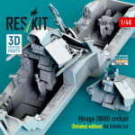 Mirage 2000B cockpit (Detailed edition) for Kinetic kit (3D Printed) (1/48) - Image 2