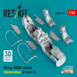 Mirage 2000D cockpit (Detailed edition) for Kinetic kit (3D Printed) (1/48) - Image 2