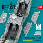 Mirage 2000D cockpit (Detailed edition) for Kinetic kit (3D Printed) (1/48) - Image 3