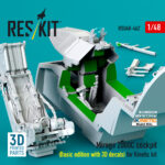 Mirage 2000C cockpit (Basic edition with 3D decals) for Kinetic kit (3D Printed) (1/48) - Image 3