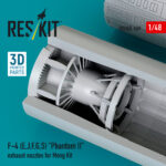 F-4 (E, J, F, G, S) "Phantom II" exhaust nozzles for Meng kit (3D Printed) (1/48) - Image 3