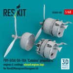 PBY-5/5A/ OA-10A "Catalina" propellers, engines & cowlings (closed engines bay) for Revell/Monogram/Hasegawa kit (3D Printed) (1/48) - Image 2