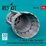 F-104 (S, G-late) "Starfighter" exhaust nozzle for Hasegawa/Eduard (1195, 1196, 1133) kit (3D Printed) (1/48) - Image 3